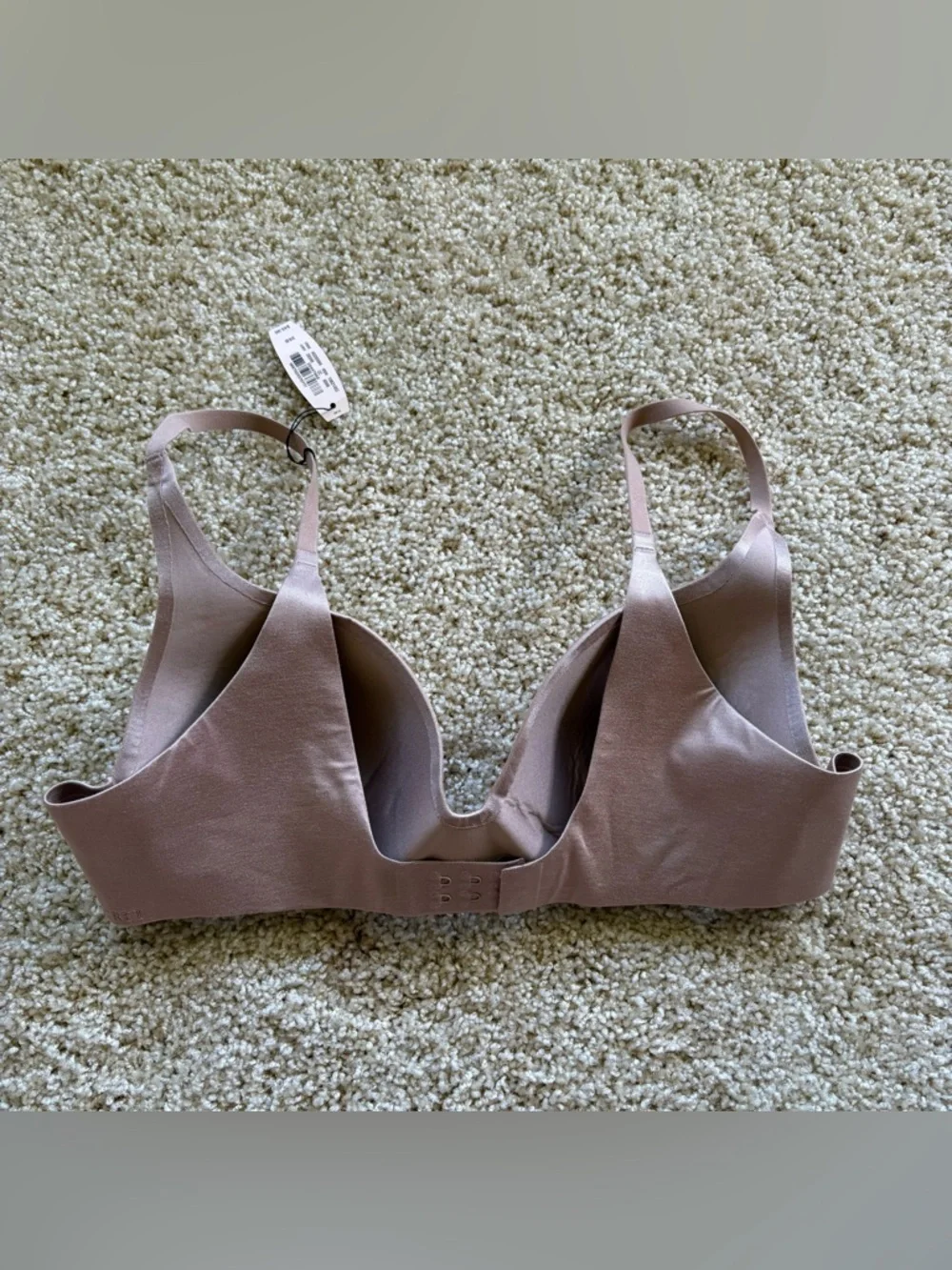 Victoria’s Secret Lined Demi Bra 36B Nude Wireless Smooth T Shirt‎ Bra NWT
